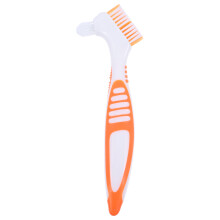 5Pcs Orange Turtle Shell Cleaning Brush Double-Sided Plastic Bristles