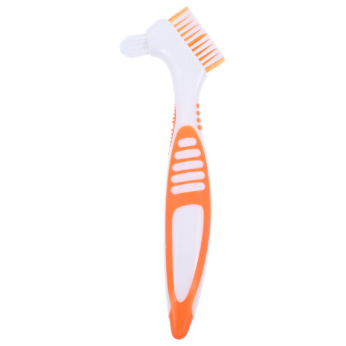 5Pcs Orange Turtle Shell Cleaning Brush Double-Sided Plastic Bristles