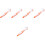 5Pcs Orange Turtle Shell Cleaning Brush Double-Sided Plastic Bristles 5
