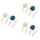 12Pcs Practical Pet Food Scoops Smooth Handle Dog Food 6