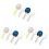 12Pcs Practical Pet Food Scoops Smooth Handle Dog Food 3