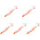 5Pcs Orange Turtle Shell Cleaning Brush Double-Sided Plastic Bristles 4