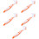 5Pcs Orange Turtle Shell Cleaning Brush Double-Sided Plastic Bristles 8