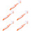 5Pcs Orange Turtle Shell Cleaning Brush Double-Sided Plastic Bristles 7