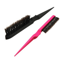 Natural Boar Bristle Hair Brush Set with Long Handle Grip for Professional Salon Styling and Home