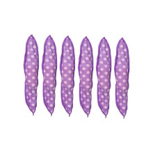 Hair Curlers Set 6pcs Soft Sponge Hair Rollers Heatless Overnight Curling for Women Purple