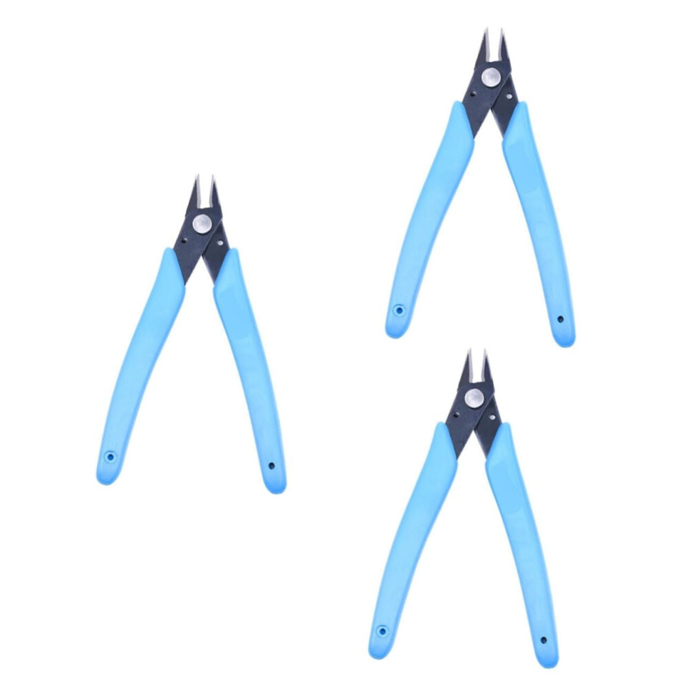3pcs Nail Jewelry Remover Pliers Professional Nail Art Tools with Ergonomic AntiSlip Grip for False Nails