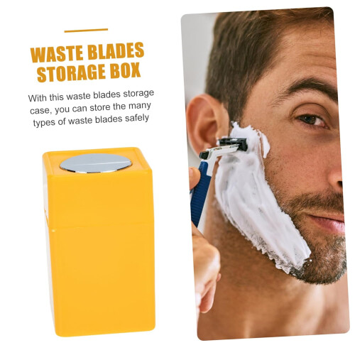 Razor Blade Disposal Case with Safe Storage, Compact Travel Size and Durable Reusable Design 2