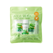 Aloe Vera Skin Care Set for Women, 3pc Hydrating and Soothing Travel Size Facial Kit Gift