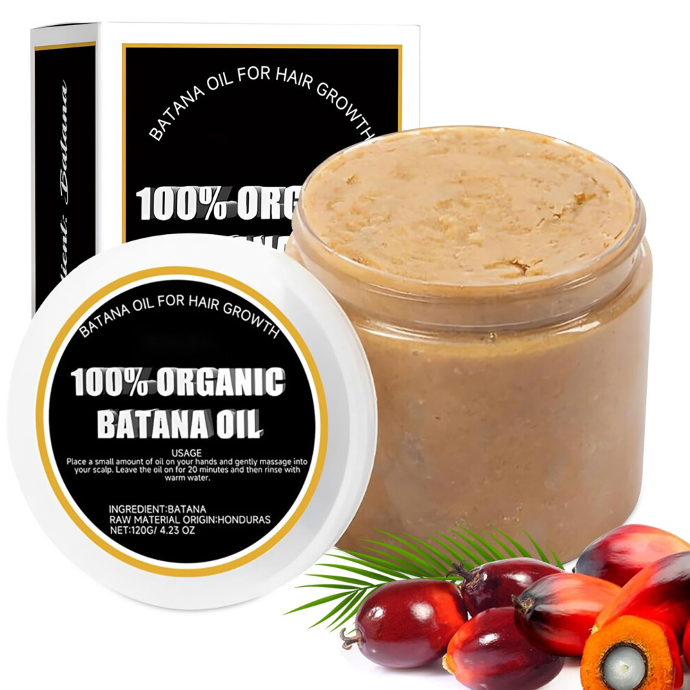 Organic Unrefined Batana Oil for Hair Growth, Deep Hydration and  Dry Damaged Hair 1PC