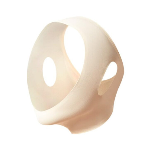 V Face Lifting Strap with Adjustable Fit, Breathable Double Chin Reducer Band, Beige