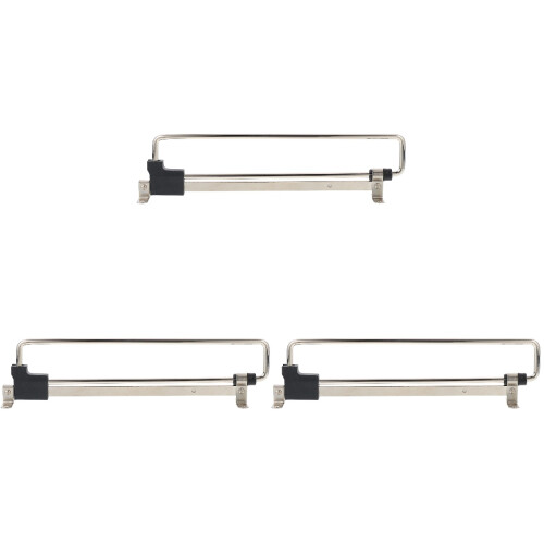 3Sets Garderobenbügel Regal Silber Verstellbar Für 1