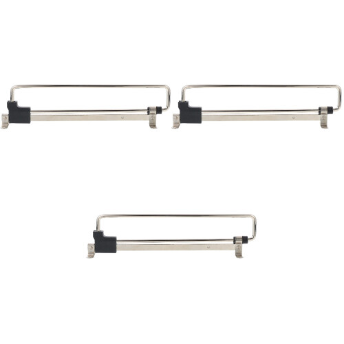 3Sets Garderobenbügel Regal Silber Verstellbar Für 2