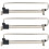 3Sets Garderobenbügel Regal Silber Verstellbar Für 8