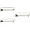 3Sets Garderobenbügel Regal Silber Verstellbar Für 7