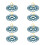 8Pcs Blue Multi-Purpose Sock Drying Rack Plastic Anti-Slip Design 4