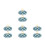 8Pcs Blue Multi-Purpose Sock Drying Rack Plastic Anti-Slip Design 8