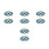 8Pcs Blue Multi-Purpose Sock Drying Rack Plastic Anti-Slip Design 3