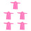 5Pièces Poncho Rose Eva Portable Pour Cyclisme Et Camping 8