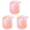 3Pièces Éponges Bain Roses Moussantes Accessoires 3