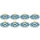 8Pcs Blue Multi-Purpose Sock Drying Rack Plastic Anti-Slip Design 11