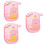 3Pièces Éponges Bain Roses Moussantes Accessoires 8