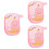 3Pièces Éponges Bain Roses Moussantes Accessoires 7