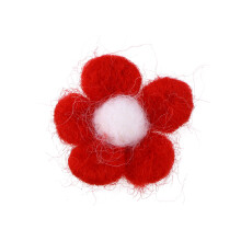 3Pièces Boules Feutrine Rouge Pour Artisanat Hairpins DIY Et Décor