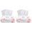 2Paquets Cotons Rouges Jetables Doux Pour Nettoyage Et 2