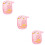 3Pièces Éponges Bain Roses Moussantes Accessoires 10