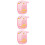 3Pièces Éponges Bain Roses Moussantes Accessoires 9
