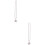 2Pièces Pendentif Étoile Argentée Décoration Intérieur 2