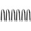 6Pièces Fixation Roller Ski Réglable Résistant Noir 5