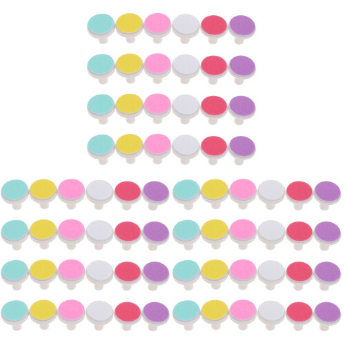 72Pièces Pads Ongles Multicolores Pour Sûr Et Facile 1