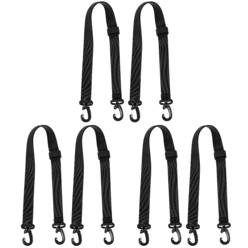 6Pièces Fixation Roller Ski Réglable Résistant Noir 2
