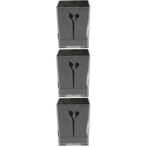 3Pièces Boîte Noire Rangement Ciseaux Salon Stable Et 2