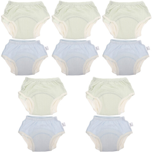 10Pièces Caleçons D'apprentissage Bébé Padded Coton Coloré 2