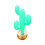 2Pcs Creative Green Inflatable Cactus Decor Lightweight PVC Beach Toy 1
