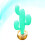 2Pcs Creative Green Inflatable Cactus Decor Lightweight PVC Beach Toy 10