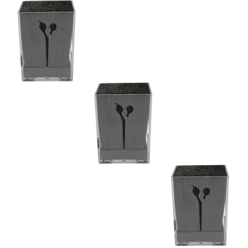 3Pièces Boîte Noire Rangement Ciseaux Salon Stable Et 1