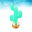2Pcs Creative Green Inflatable Cactus Decor Lightweight PVC Beach Toy 9