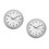 2Pièces Horloges Murales Élégantes Argent Avec Compartiment Secret 8