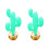 2Pcs Creative Green Inflatable Cactus Decor Lightweight PVC Beach Toy 2