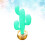 2Pcs Creative Green Inflatable Cactus Decor Lightweight PVC Beach Toy 11