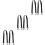 6Pièces Fixation Roller Ski Réglable Résistant Noir 6