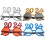 12Pcs Assorted Plastic 2024 Eyewear Party Props for New Year Fun 8