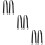 6Pièces Fixation Roller Ski Réglable Résistant Noir 10