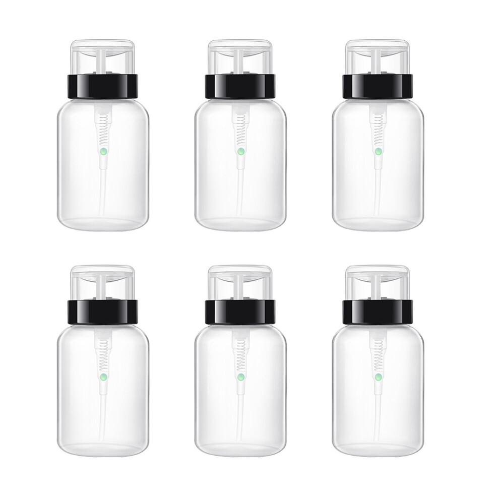 Artibetter 12 Pcs 200Ml Plastic Lockable Nail Polish Remover Pump Dispenser