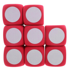 16 Pcs 6cm Dry Erase Foam Blocks for Game Writing Toys