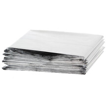 15Pcs Heat Reflective Foil Blanket Silver Emergency Warm Keeping Cover
